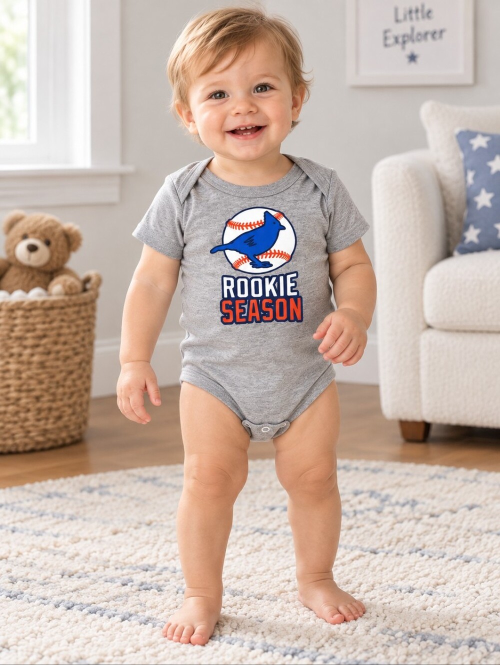 Blue Jay Baseball Baby One Piece T-Shirt Size 18 Months NEW